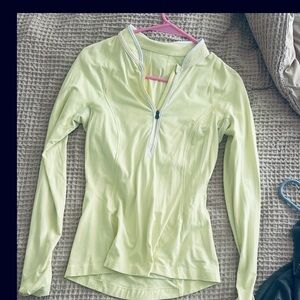 Lululemon Women's Yellow Zip-Up Top like new